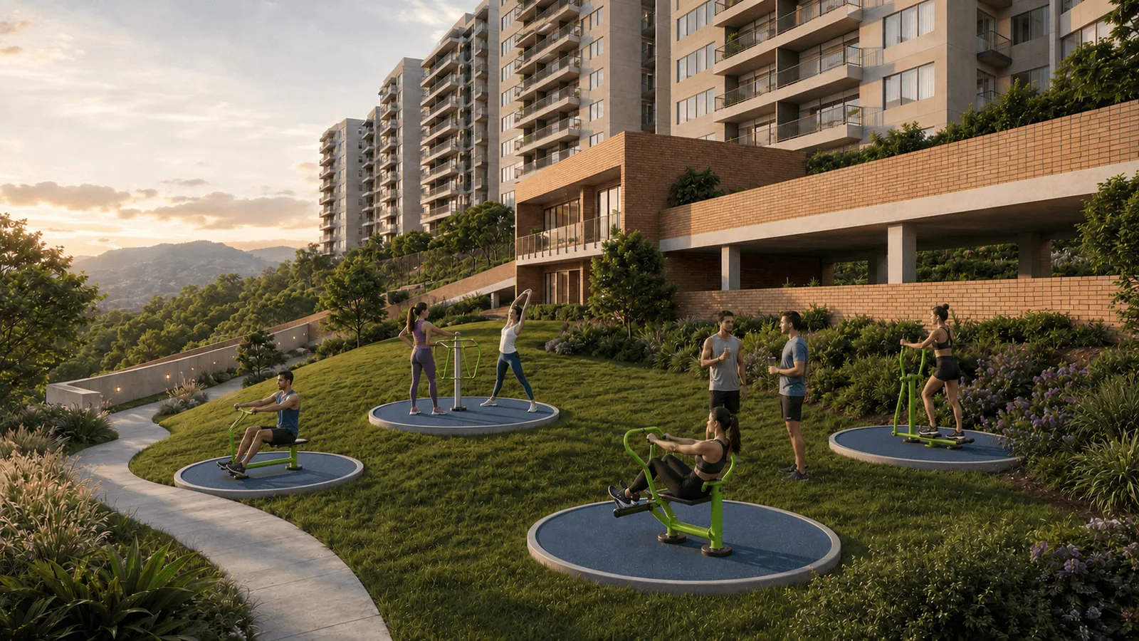 Gimnasio al aire libre en Ribera de la Florida