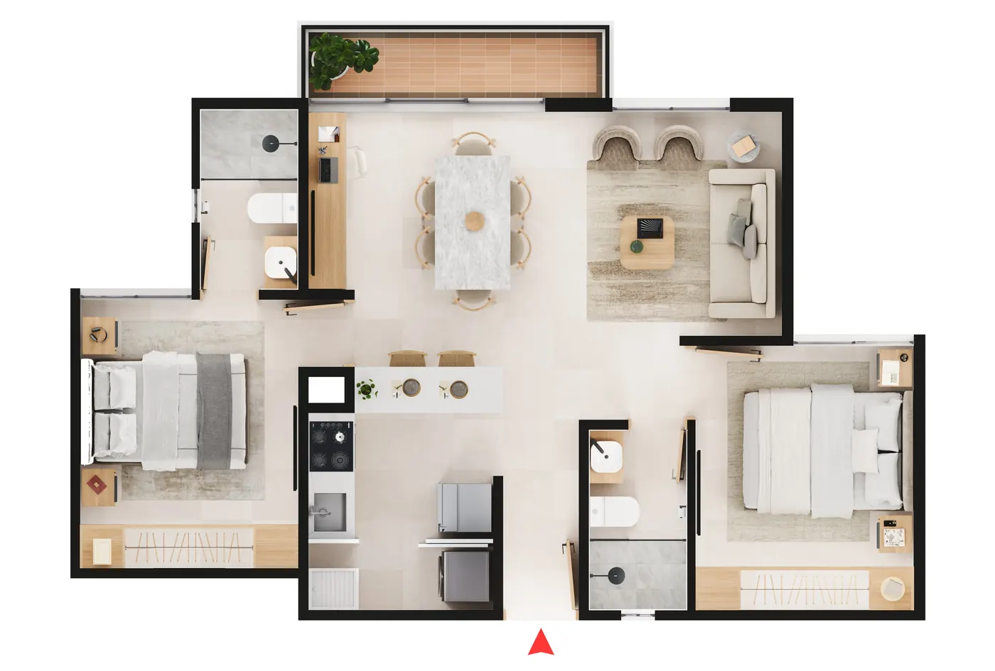 Plano del apartamento
